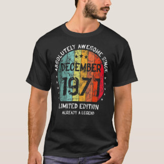 Absolut Phantastisch seit Dezember 1971 Mann Frau  T-Shirt