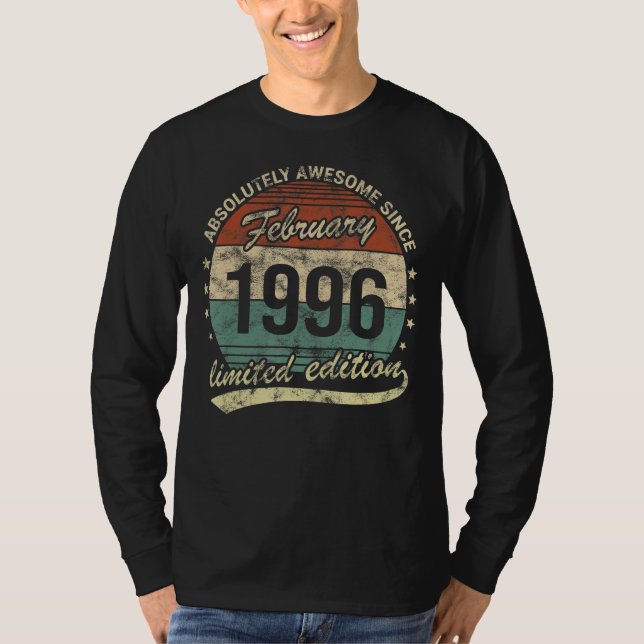 Absolut Phantastisch seit Februar 1996 Mann Frau B T-Shirt (Vorderseite)
