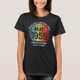 Absolut Phantastisch seit Mai 1959 Mann Frau Birth T-Shirt