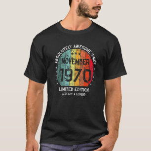 Absolut Phantastisch seit November 1970 Mann Frau  T-Shirt