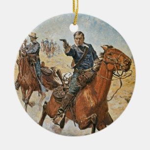Absolut Sure: ein US-Kavallerie-Soldat in den Keramik Ornament