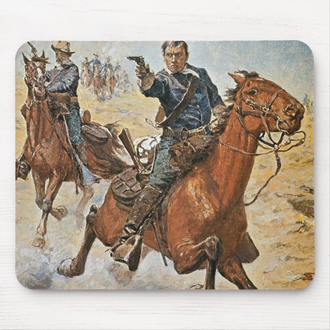 Absolut Sure: ein US-Kavallerie-Soldat in den Mousepad (Vorne)