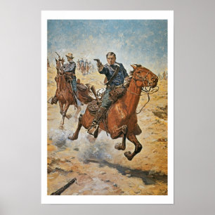 Absolut Sure: ein US-Kavallerie-Soldat in den Poster
