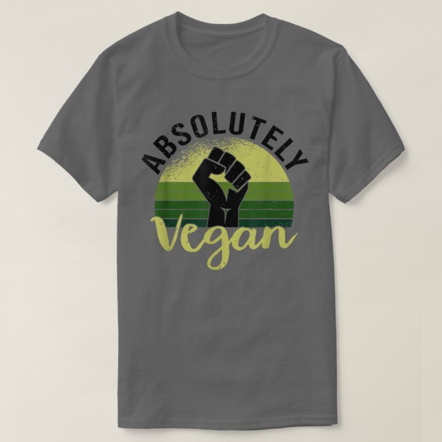 Absolut Veganer Veganer und vegetarischer T - Shir T-Shirt (Design vorne)