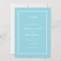 Absolute Klassik Bright Aqua Monogram Wedding
