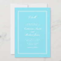 Absolute Klassik Bright Aqua Monogram Wedding