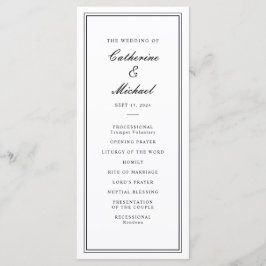 Absolute klassische Script Schwarz und Weiß Hochze Programm