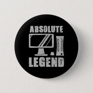 Absolute Legend Funny Video Game Player Quote PC G Button