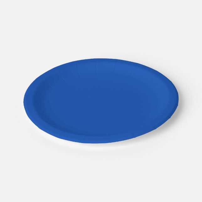 Absolute Null (feste Farbe) Pappteller (Schrägansicht)