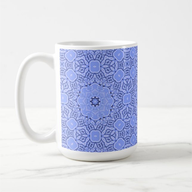Absolutely Gorgeous Liquid Art Mandala Pattern Kaffeetasse (Links)