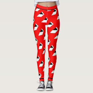 Absolutes Abstraktes Schwarzweißmuster Leggings
