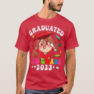 Absolvent 2023 2nd Grade Niedlich Anime Girl Funny T-Shirt
