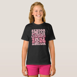 Absolvent 2026 Abschlussklasse 2026 Coquette Rosa T-Shirt