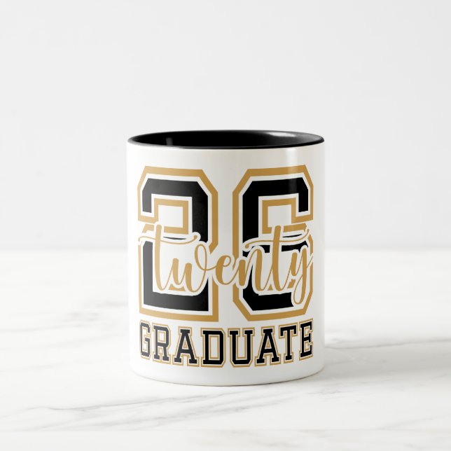 Absolvent 2026 zweifarbige tasse (Mittel)