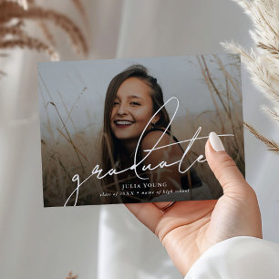 Absolvent 2 Foto-Collage Abschluss Ankündigung