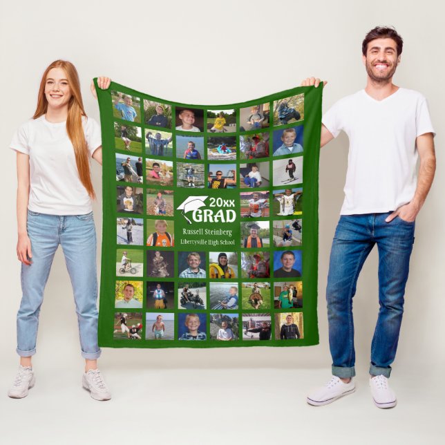 Absolvent 44 FotoCollage | Name und Fleece der Sch (Beispiel)