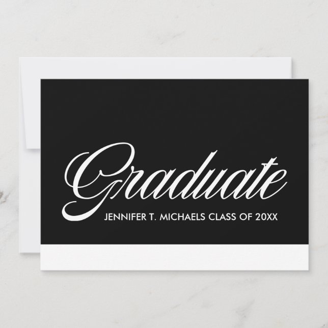 Absolvent Ankündigung (Vorderseite)