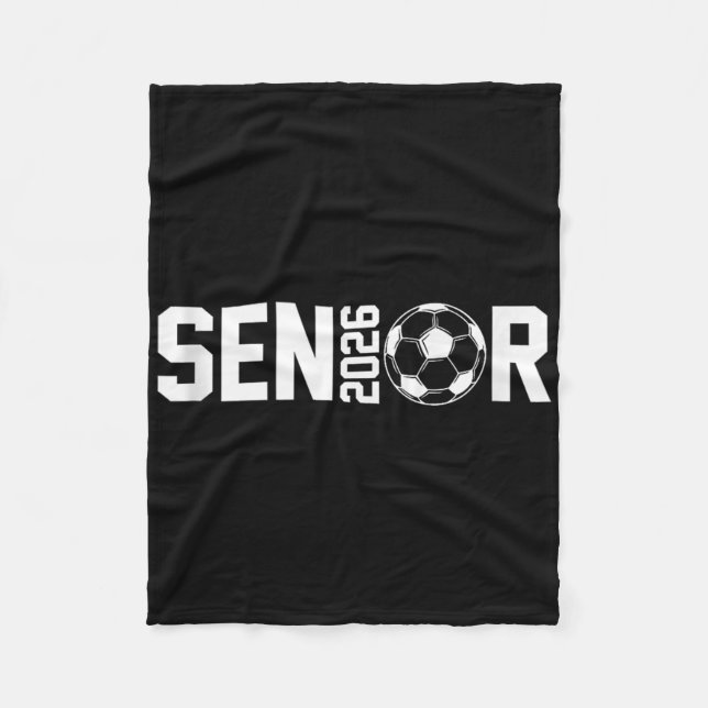 Absolvent Cl of 2026 Senior Soccer Player Graduati Fleecedecke (Vorderseite)
