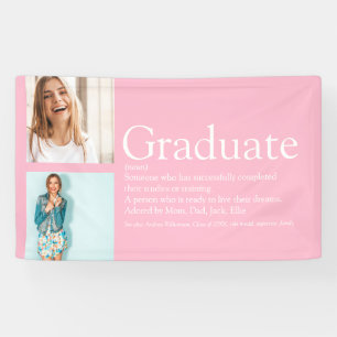 Absolvent Definition 2 Foto Modernes Rosa Banner