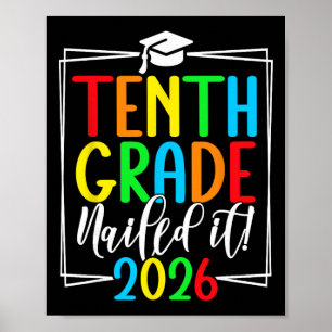 Absolvent der 10. Klasse 2026 Student im zweiten J Poster
