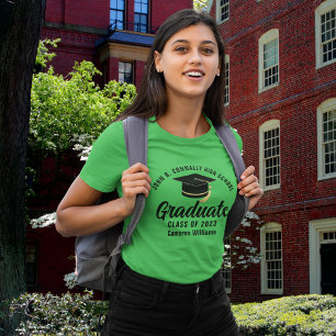 Absolvent der Green High School personalisiertes A T-Shirt