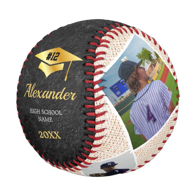 Absolvent der Hochschule für Baseballspieler Baseball (Schrägansicht)