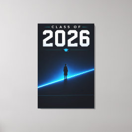 Absolvent der Klasse 2026 Personalisiertes Namensg Leinwanddruck