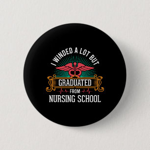 Absolvent der Krankenpflegerschule Button