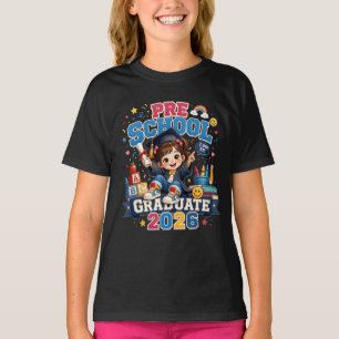 Absolvent der Vorschule 2026 Vorschulabschlussfeie T-Shirt