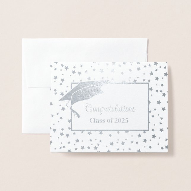 Absolvent Folienkarte (Vorderseite mit Umschlag)