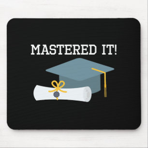 Absolvent-Geschenk Haupt grad-Abschluss MBA MSW Mousepad
