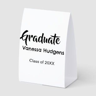 Absolvent Glückwunsch Name Datum Jahr Klasse Univ Tischaufsteller