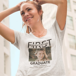 Absolvent(in) der ersten Generation Foto T-Shirt
