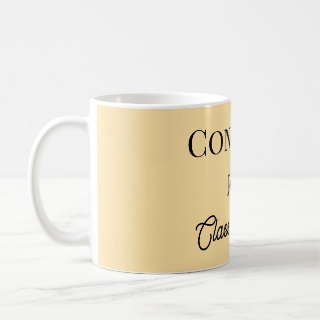 Absolvent Junge Name hinzufügen Gratulation Datum  Kaffeetasse (Links)