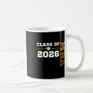 Absolvent Klasse 2026 M 26 Melanin Farben Schwarz Kaffeetasse