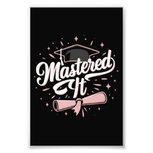 Absolvent mit Master-Abschluss MBA-Abschluss Fotodruck