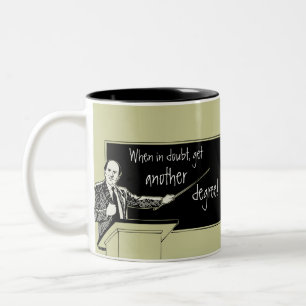 Absolvent-Schule Zweifarbige Tasse