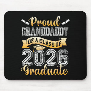 Absolvent stolzer Opa einer Klasse 2026 SeniorGr Mousepad