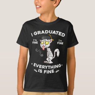 Absolventen-Abschlussklasse 2024 lustige schwarze  T-Shirt
