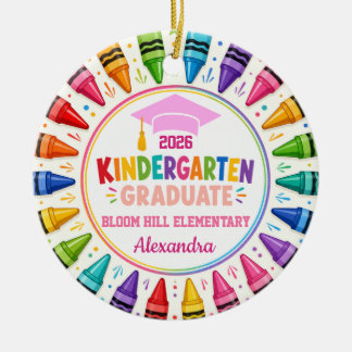 Absolventen-Andenken für Kindergartenkinder mit in Keramik Ornament