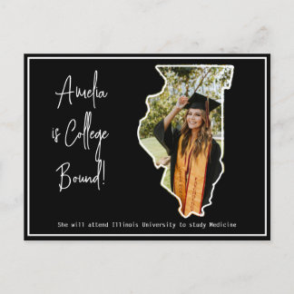 Absolventen-College Bound Illinois Postkarte