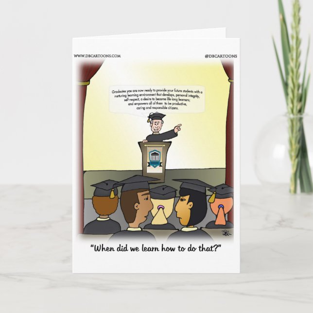 Absolventen Karte (Vorderseite)