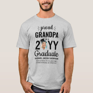 Absolventenfoto Abschlussklasse Jahr Stolz Opa T-Shirt