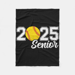 Absolventenjahrgang 2025 Softll Senior Retro Senio Fleecedecke