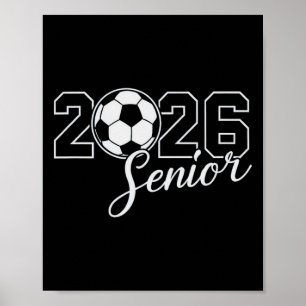 Absolventin 2026 Fußballmutter High School Abschlu Poster