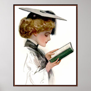 Absolventin im Vintage-Stil Poster