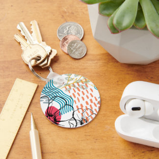 absract design magnet flowers schlüsselanhänger