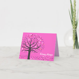Abstact Arbre de vie Carte de remerciements Bat mi