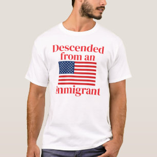 Abstammung von einem Einwanderer (anpassbar) T-Shirt