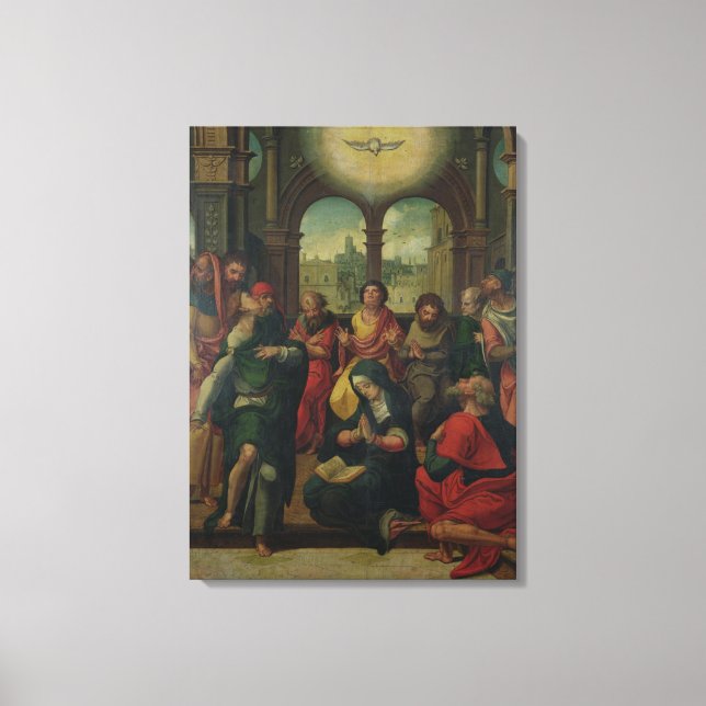 Abstieg des Heiligen Geistes Leinwanddruck (Vorderseite)